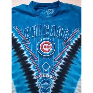Liquid Blue Chicago Cubs Tie Dye T Shirt XXL Baseball Graphic Tee